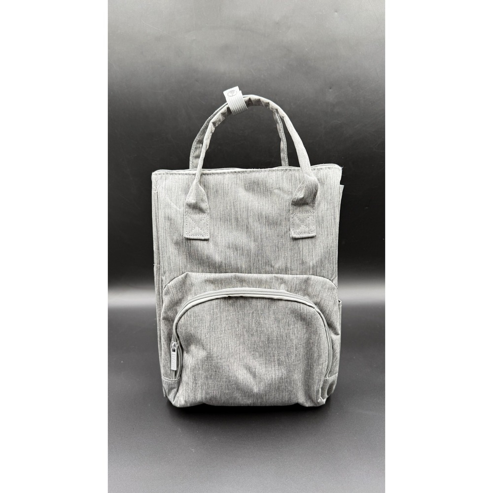 Enfomil Diaper Bag Backpack Gray Baby Travel Bag Insulated Bottle Pockets